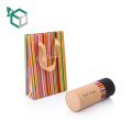 Luxury Gift Tube Cardboard Round Paper Packaging Box For Bottles